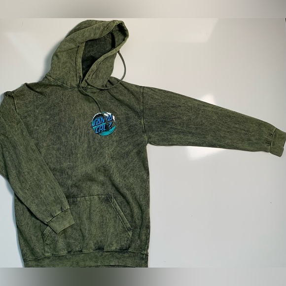 Santa Cruz Skateboards Sweaters - Colortone Santa Cruz Original Hoodie Women Size M‎ Long Sleeve Skate Pullover